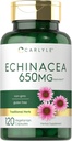 Carlyle Echinacea | 650mg | 120カプセル | ベジタリアン・非GMO・グルテンフリー対応サプリメント