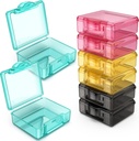 小さい丸薬箱8 PCのかわいい旅行丸薬のオルガナイザーの箱の小型小さい小さな明確なプラスチック貯蔵容器のポータブルはのための袋に入れます