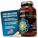 100億プロバイオティクス - 15Strain Probiotics for Women & Men, DRCaps Delayed Release, プレバイオティクス, L-グルタミン, アップルペクチン, ガットライニングサポート, シェルフ安定, 非GMO, 60 大人のビーガンカプセル