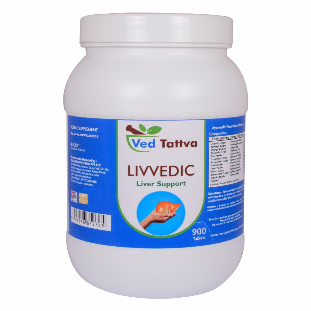Liv Vedic | for Healthy Liver Function Support - 900 Tablets