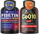 1パックのLiposomal FisetinのSoftgels 1200mg + 1PackのLiposomal CoQ10-200mgのSoftgels