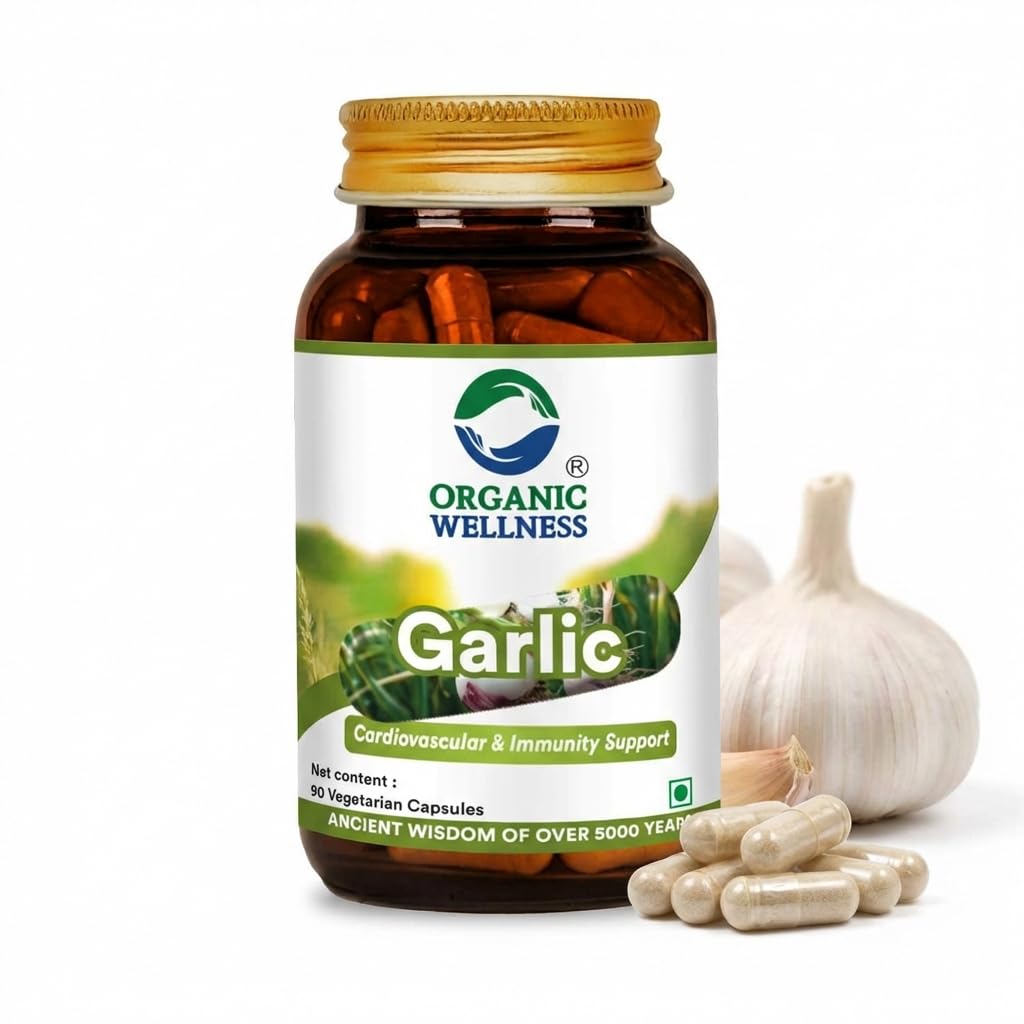 Organic Wellness Garlic 90 Vegetarian Capsule