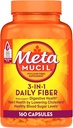 Metamucil Psyllium Husk Fiber Supplement, 3-in-1 for Digestive Health, Plant Based, 160 Count, Pack of 2