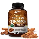 NutriFlair Organic Ceylon Cinnamon(100%認定オーガニックCeylon Cinnamon) 1200mg/サービング、180カプセル - 関節、炎症、抗酸化剤