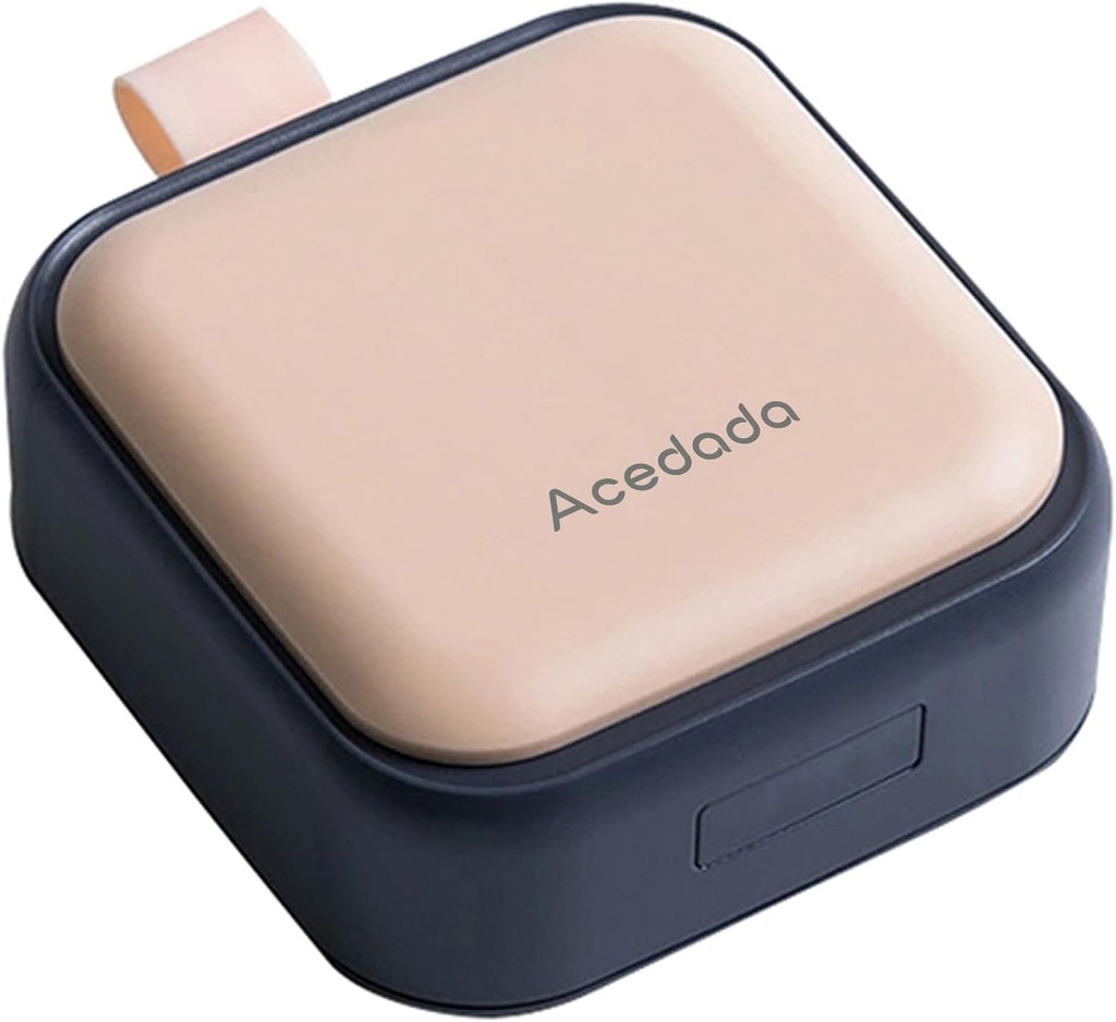 小さなピルケース、かわいいピルボックス - アケダトラベルデイリーピルオーガナイザー、財布ポケット、ビタミン、魚油、サプリメント、ピンクのためのコンパクトな薬用ホルダーのためのポータブルプリティピルコンテナ