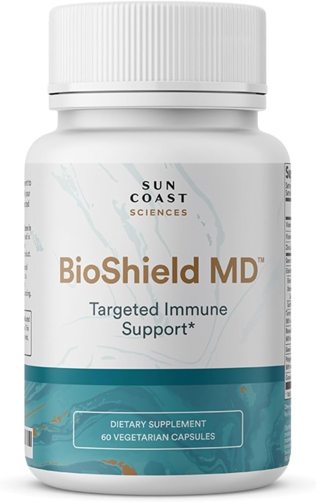 SUN COAST SCIENCES BioShield MD(ビタミンC、ビタミンD、亜鉛、焦点、明快さ、関節の健康と筋肉の回復)