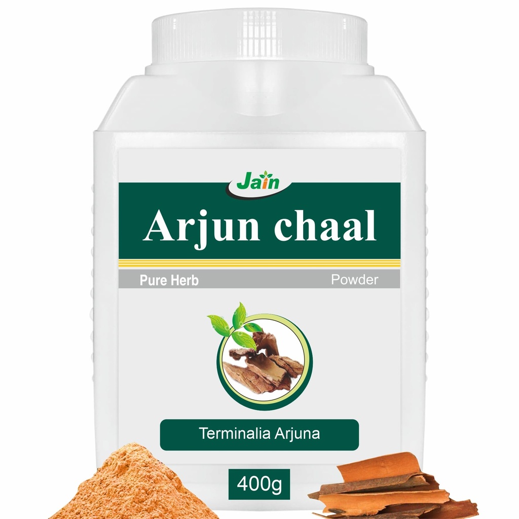 Jain Pure Arjun Chaal | Arjun | Arjun Ki Chhal Powder | Supports Heart Health | Promotes Good Cholesterol, 400 gms