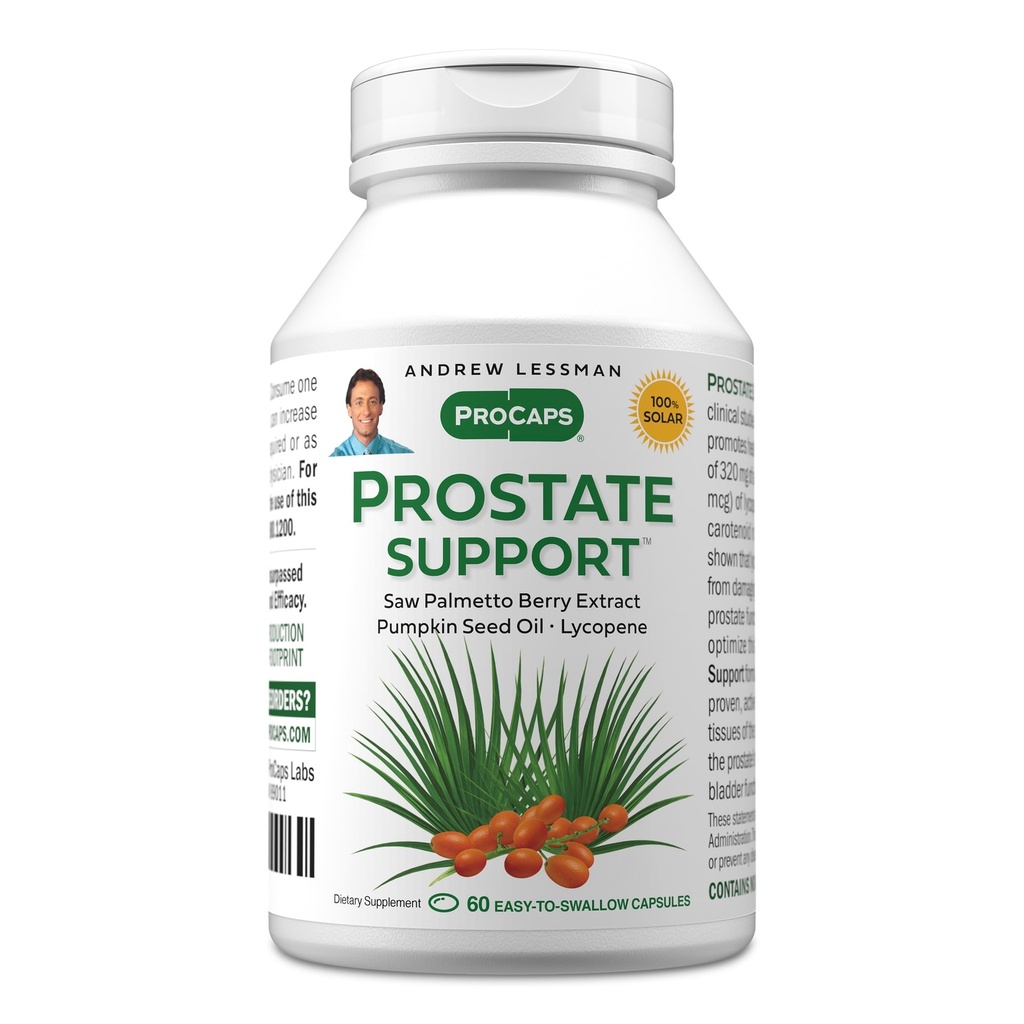 男性の健康のためのANDREW LESSMANの前立腺サポート補足、60 Softgels、添加物無し-人のパンプキンの種油、Lycopene、前立腺の健康、尿素、ぼうこう機能のためのOmega-3のためのPalmettoを見ました
