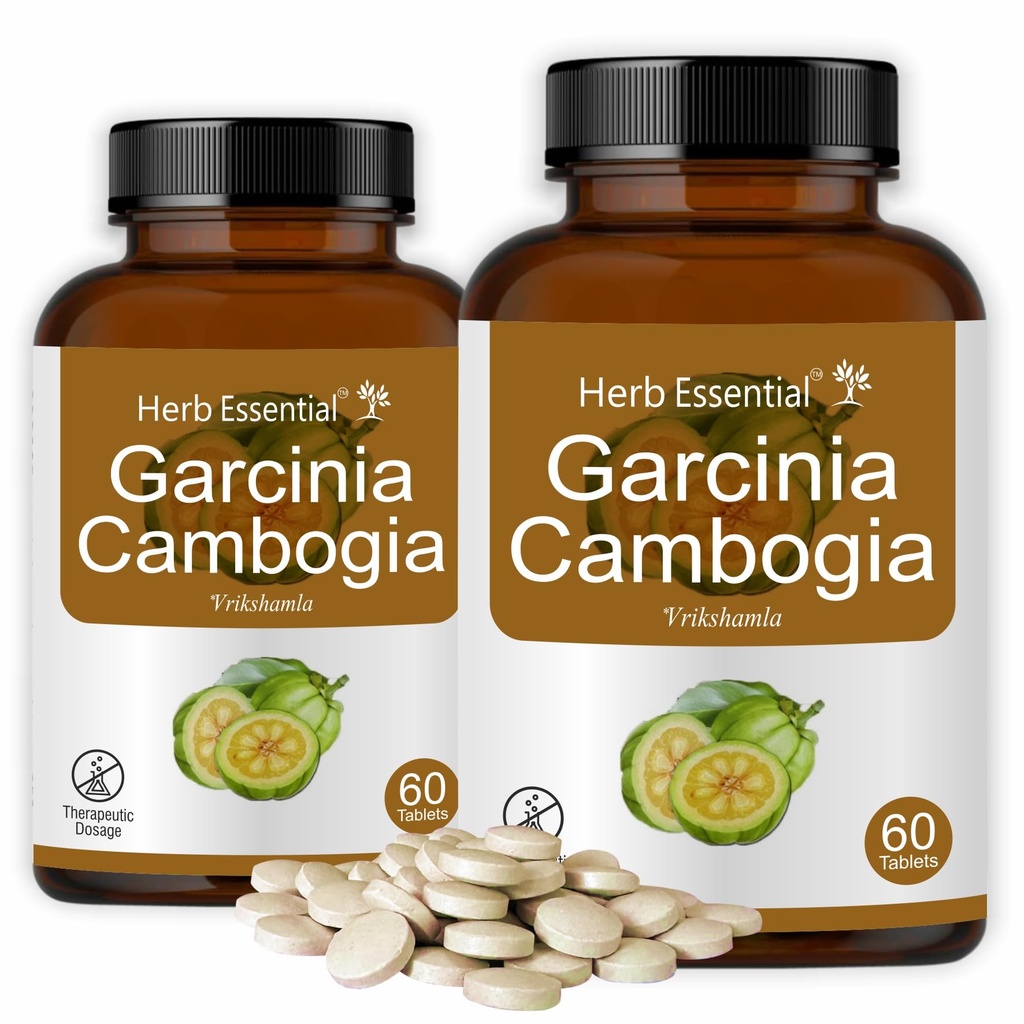 Herb Essential Vrikshamala Garcinia Cambogia Tablets 500mg, 120 Count