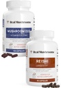 実質のきのこのビタミンD2、亜鉛(120ct)およびReishi 415(90ct)はチャガと束ねます - 免疫、よりよい眠りおよび弛緩のための自然なサポート - ビーガン、グルテンフリーのグルテンフリー、非GMOの有機のきのこのエキス