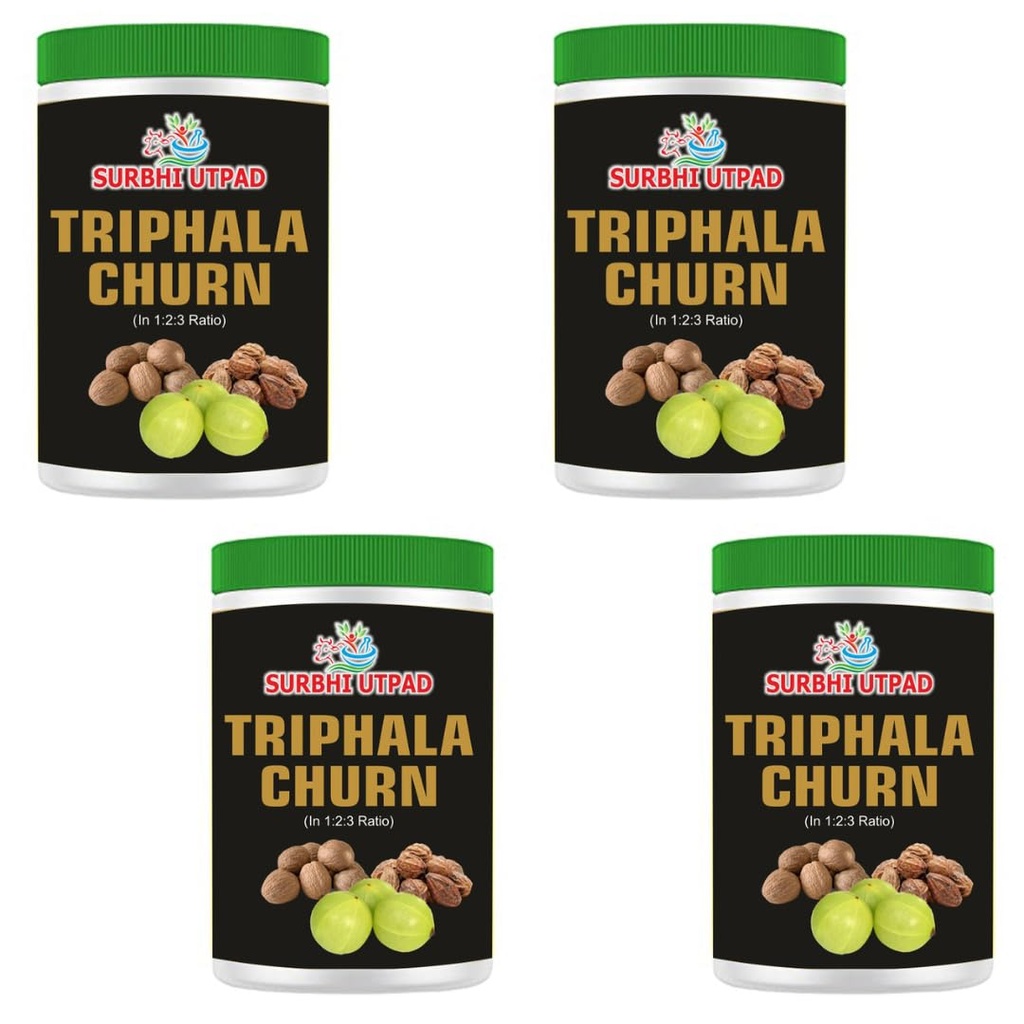 Surbhi Utpad Triphala Powder 123 Ratio 800g | 200g (Pack of 4)