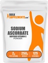 BulkSupplements.comナトリウムアスコルベートパウダー - 免疫サポート、ナトリウムアスコルベートビタミンC - 緩衝ビタミンC、グルテンフリー、サービングあたり2g、250g(8.8オンス)(パッケージ1)