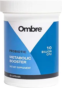 Ombreメタボリックブースタープロバイオティック - メタボリズム、健康的な体重管理と消化をサポート - 女性と男性のためのエネルギー&ガット健康サプリメント - 10 Billion CFU、プレバイオティクス繊維、ビーガン、30 サービング