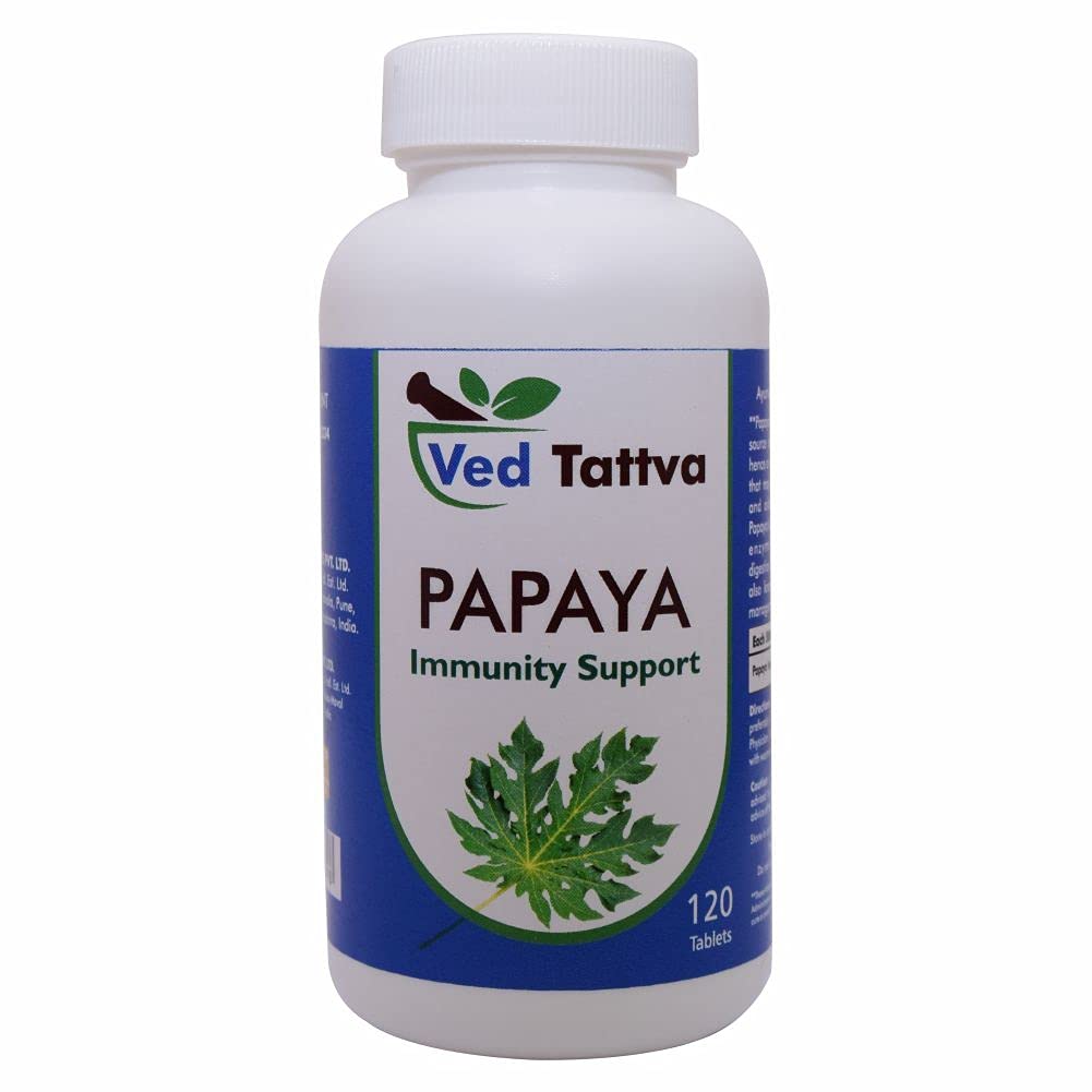 Papaya Leaf Tablets | for Platelet & Immunity Support - 120 Tablets