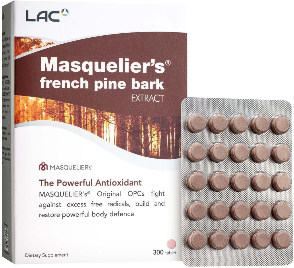 LACのMasquelierのフランスのパインの樹皮のエキス(300のタブレット)