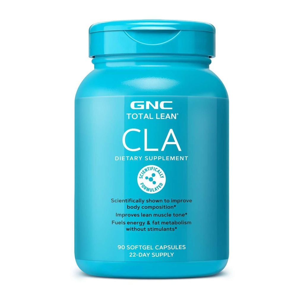 GNCトータルリーンCLA | 体組成・リーンマッスルトーン、燃料脂肪代謝と興奮剤のないエネルギー | グルテンフリー | 90 Softgels