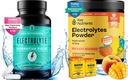 KEY NUTRIENTS Hydration & Energy Electrolyte Bundle - 電解質錠 & トロピカルピーチマンゴーマルチビタミンパウダー、砂糖フリー