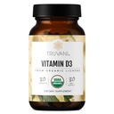 TruvaniオーガニックビタミンD3 - 植物ベースのUSDAオーガニック、グルテンフリー、非GMO、ビーガンD3サプリメント - Bone、免疫&脳の健康をサポート - 30錠