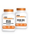 BulkSupplements CLA 2000mg Softgels +フィッシュオイル1000mg Softgelsバンドル