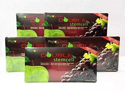 スイス品質のフォーミュラPhytoscience PhytoCellTec Apple Grape Double StemCellの幹細胞アンチエイジングの5パック(米国)