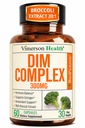 DIM Supplement 300mg - Hormone Balance for Women & Men - 60 Vegan Capsules