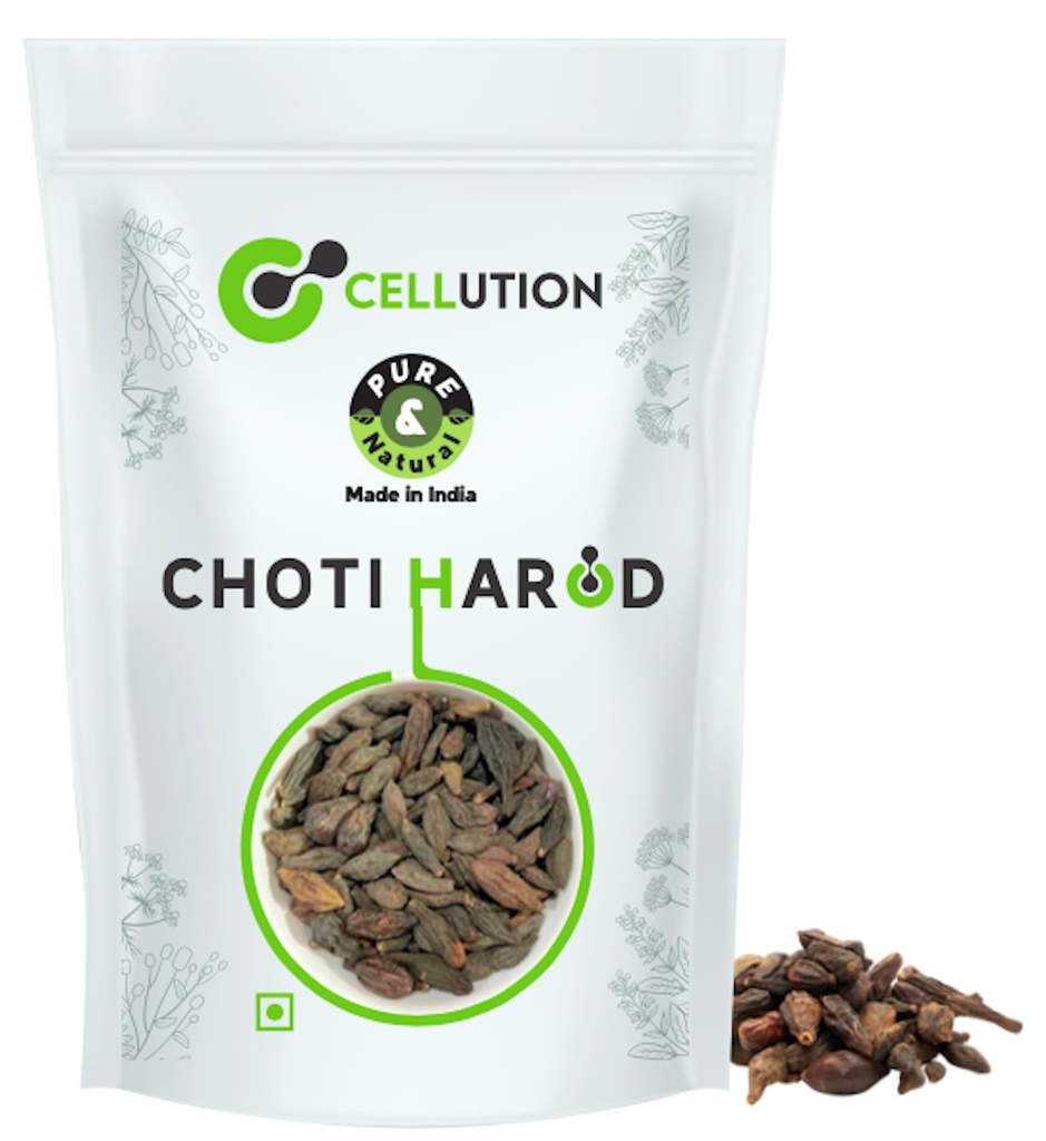 CELLUTION Choti Harad - 200gm Kali/Bal Harad | Desi Black Himej | Myrobalan | Terminalia Chebula (200 Grams)