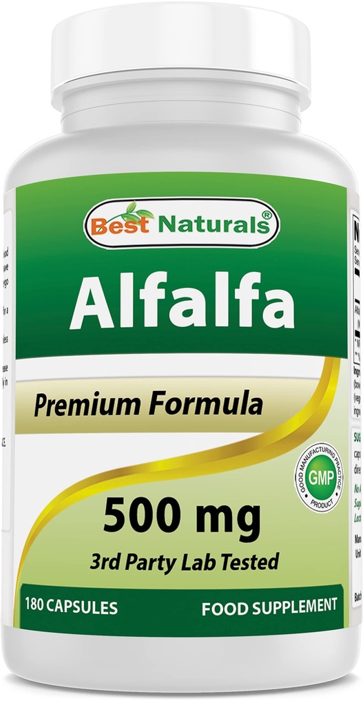 ベストナチュラルアルファグリーンスーパーフード500mg 180カプセル(180カウント)