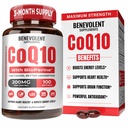 最高の吸収のためのBioPerine®のBenevolentの純粋なCoQ10 200mg Softgels、中心の健康、エネルギー生産、健康な老化及び酸化防止サポート、100 SoftgelsのためのUbiquinone Coenzyme Q10の補足