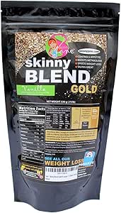 Skinny Blend Gold – Protein Shake for Women – Low Sugar, Low Carb – Supports Metabolism and Energy – Creamy Vanilla – 15 Servings