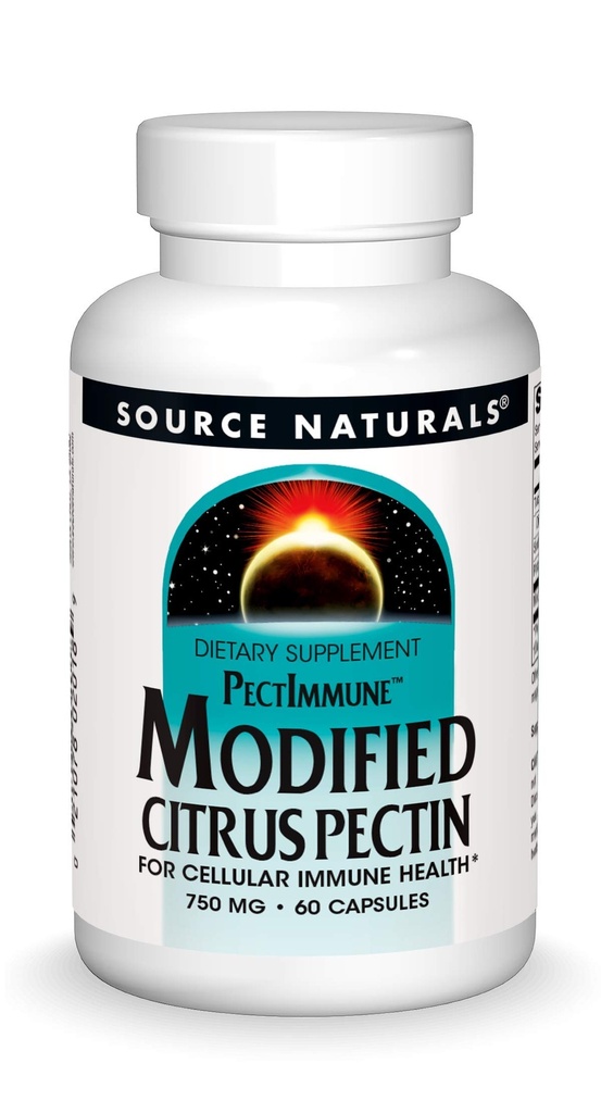 源のNaturals PectImmuneの細胞免疫の健康*、750mg - 60のカプセルのための変更されたCitrusのペクチン
