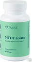 NATALIST MTHF Folate 1000 mcg (L-5-MTHF)は、女性の健康な豊饒と妊娠をサポート - 生殖の健康と胎児発達のための毎日の葉状サプリメント - ビーガン、グルテンフリー - 60錠