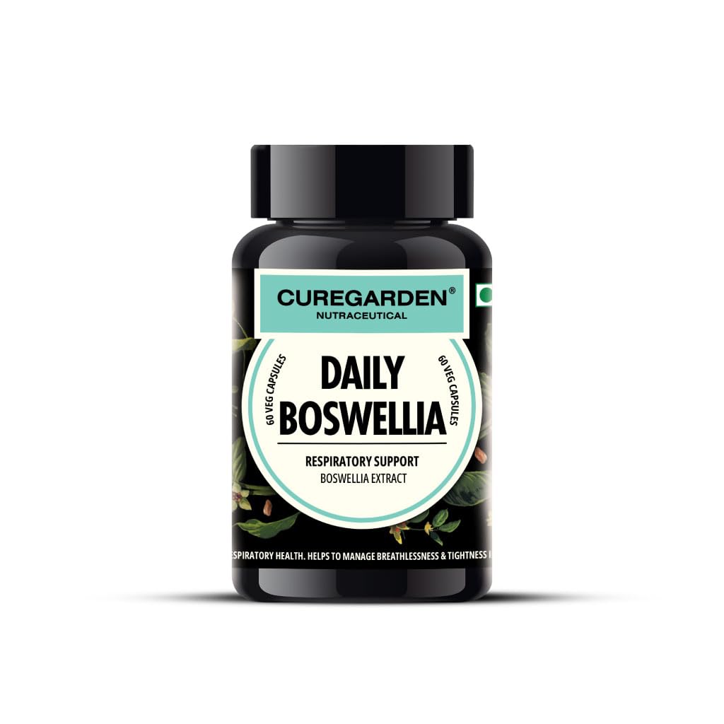 Curegarden Daily Boswellia Plant-Based Joint Support, 60 Veg Capsules