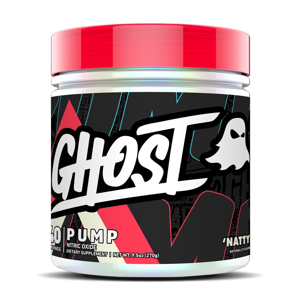 GHOSTポンプニトリクキサイドパウダー、Natty - 40サービング - 砂糖&刺激なしプレワークアウトサプリメント - L-シトルリン、アルギニン硝酸塩&L-グルタチオン - 大豆&グルテンフリー、ビーガン