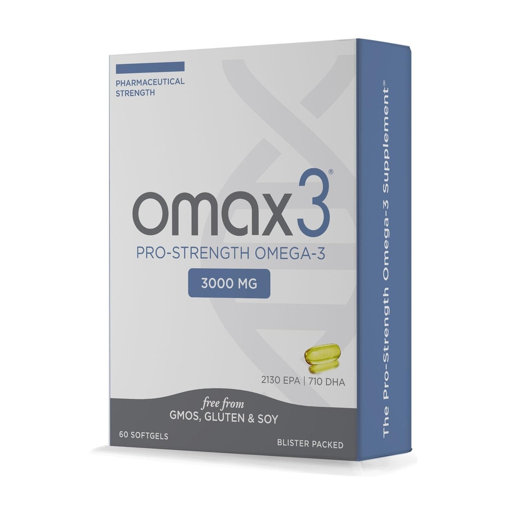 Omax3の専門の強さの超純粋なオメガ3の魚油- 1000のmg -最高の接合箇所及び筋肉サポート- EPA DHA - NSFは証明しました- 60のSoftgelのまめのパック