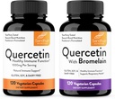 SandhuのQuercetin 1000mg & Quercetin with Bromelain 1000mg/サービングBioflavonoids サプリメントコンプレックス|男性と女性のための免疫健康をサポート