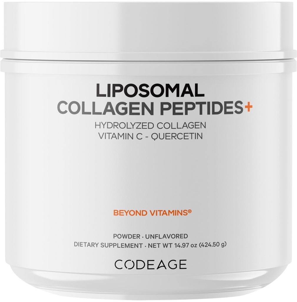 酸味のLiposomalのコラーゲンのペプチッド粉+ビタミンC及びQuercetin、Phospholipidの複合体、草供給されたPasure上げられた加水分解されたコラーゲンのタイプI及びIIIの補足オールインワン、非GMO、14.97のoz