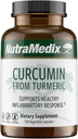 NutraMedix Curcumin - 500mgターメリックカプセル - 健康な炎症反応、免疫システム、脳、心臓&肝臓サポート(120カプセル)を促進