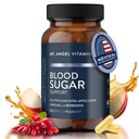 天使のビタミンの血糖サポートサプリメント - Pysllium Husk、Ceylon CinnamonのBerberine、Apple Cider Vinegar - 健康な血糖レベルをサポート - 60カプセル