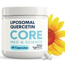 中心のMedの科学のLiposomalのケルセチン、200mg (60のカプセル) - Quercetinの補足はビタミンCおよび亜鉛吸収を支えます-免疫システム及び中心の健康、グルテンフリー及び酪農場を促進します