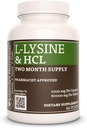 Remedyの栄養L-Lysine HCL   1,000のmgの60のビーガンカプセルのアミノ酸のサプリメント  2か月の供給