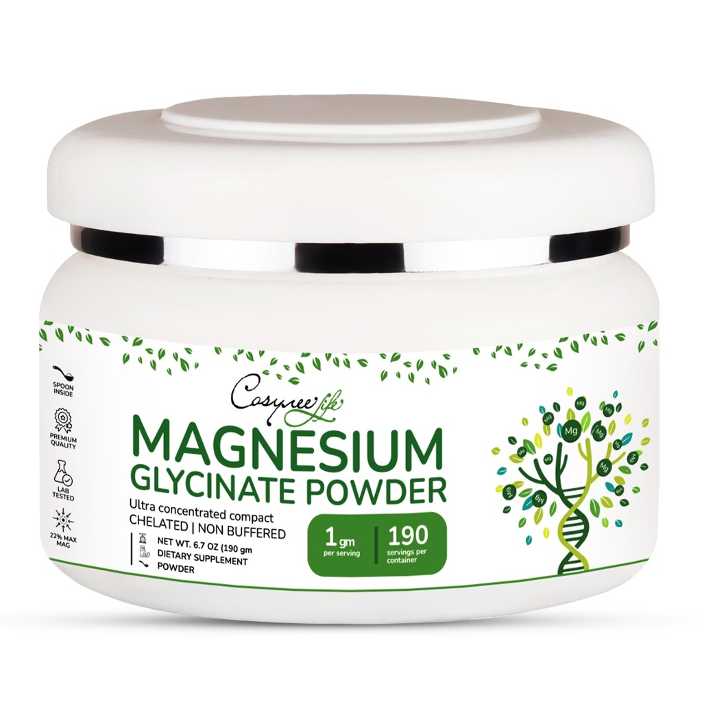 マグネシウムのGlycinate 220mgの睡眠、カルム、粉にされたChelatedのMagneisumのbisglycinate Glicinato de Magnesio 190のサービングのための高い吸収のマグネシウムの粉