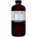 真のコロイド ゴールド - 200 ppm - 99.99 + % 純度 - 500 mL (16.9 Fl Oz) クリア BPAフリー プラスチック ボトル - アメリカ製