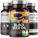 ナンバーワン栄養N1Nプレミアムブラックシードオイル[最大強度、1000mg]100%コールドプレスニゲラサティバは、消化、免疫システム、関節の快適さとモビリティ、120キャップをサポート