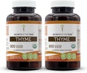 Secrets of The Tribe Thyme 2x120 Capsules, Made with Vegetable Capsules and USDA Organic Thymus Vulgaris Toni Effect (2x120 Capsules)