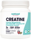 女性のためのNutricostのクレアチンの一水化物の粉、Micronized、いちごLemonade、100のサービング-ベジタリアン、非GMO、グルテンフリー