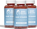 Baby Blues Postpartum Hair Loss Vitamins - Full Hair Cycle Pack - with Biotin, Collagen, & Folate