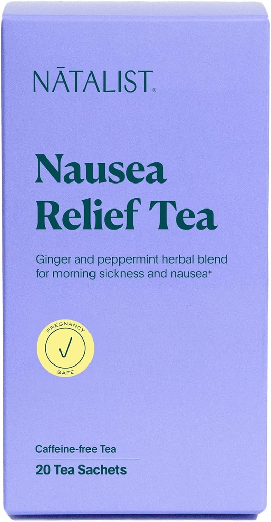 NATALIST 吐き気の救助の茶は女性のための植物ベースの慰めのブレンドを Calming の妊娠の朝の病気 - 消化器系 有機ジンジャー ・ ペパーミント - ビーガン, グルテンフリー, カフェインフリー - 20 バッグ