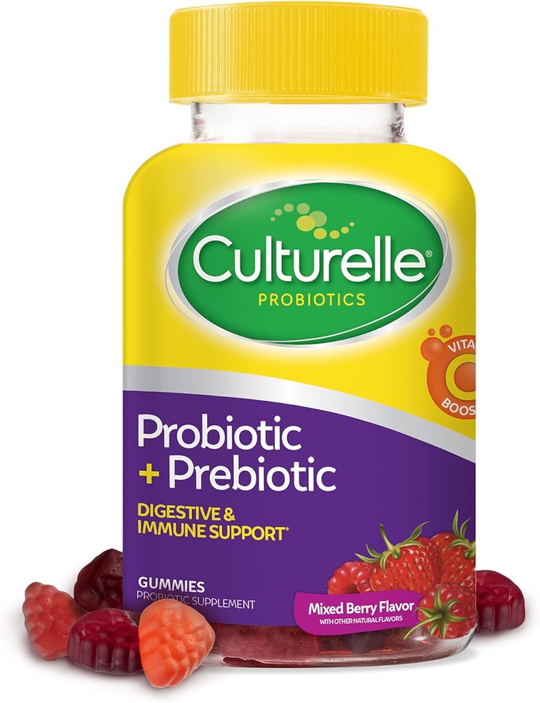 子供の年齢のためのCulturelleキッズChewable Probiotics 3 +、30カウント女性&男性のための毎日のプロバイオティックグミー、ベリーフレーバー、52カウント