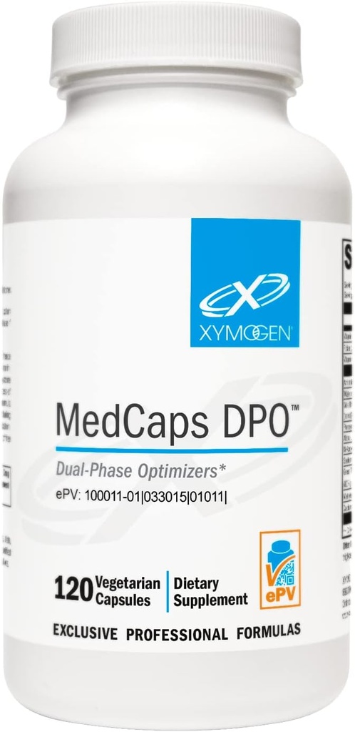 XYMOGEN Medcaps DPO - 肝臓デトックス、クレンジングと健康のためのデュアルフェーズオプティマイザ - ミルクアザミ、アルファリポ酸とアーティチョーク抽出物と肝臓サポートサプリメント - ベジタリアン(120カプセル)