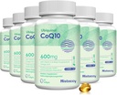 CoQ10 600mg Softgels | 高吸収性CoQ10 Ubiquinolサプリメント | ビタミンE&オメガ3 6 9で強化フォームを削減 | 健康に良い抗酸化力ハウス | 360 Softgels